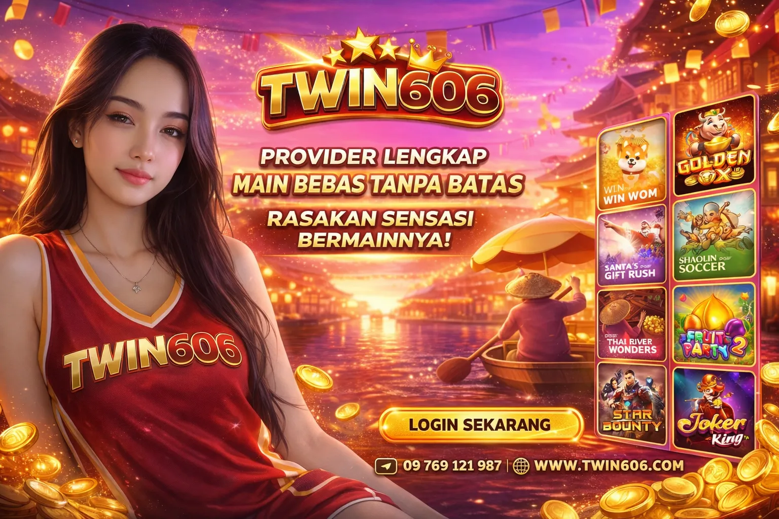 Galeri foto TWIN606 • Siapkan Dirimu Untuk Menang Tinggal Klik Aja Bro! di Jakarta